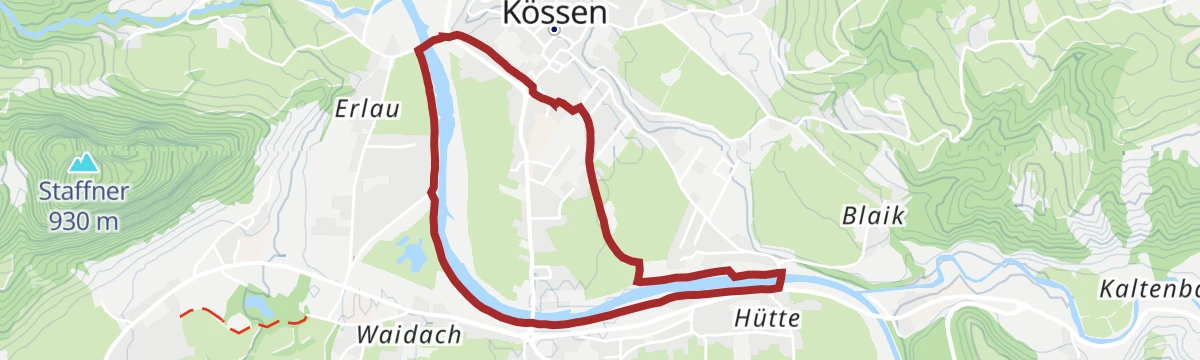 Route map: Achendammrundweg Winter